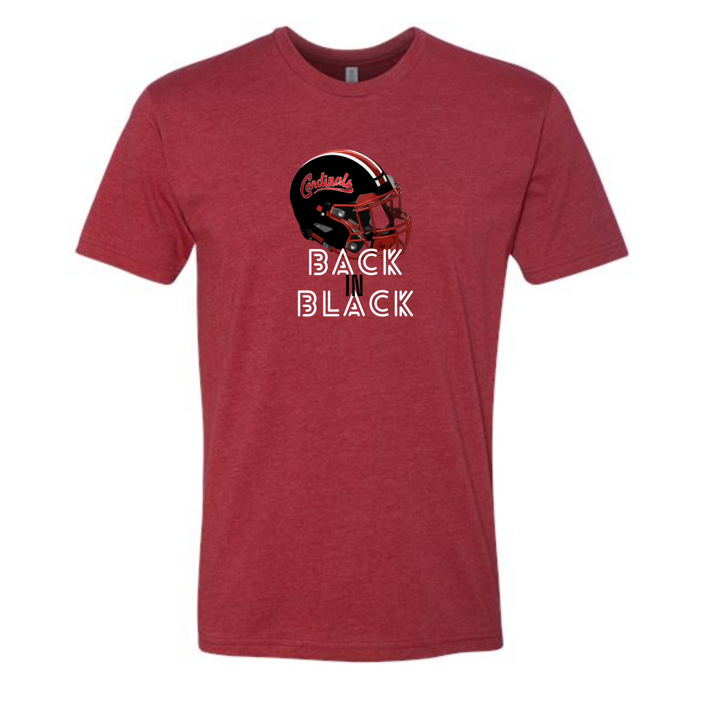 St. Joseph Benton Cardinals Back in Black football Tshirts