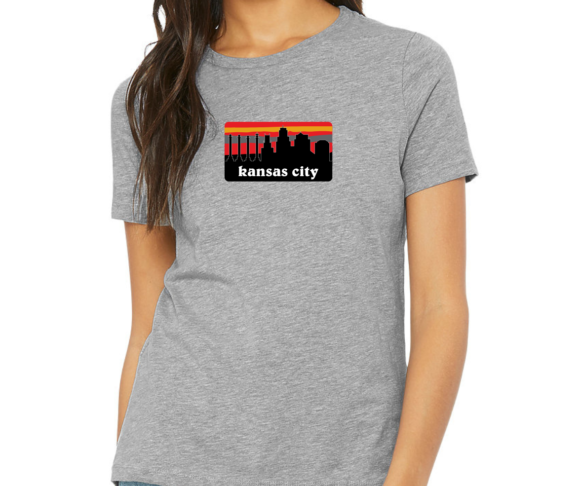 Kansas City Cityscape shirt, Red & Gold