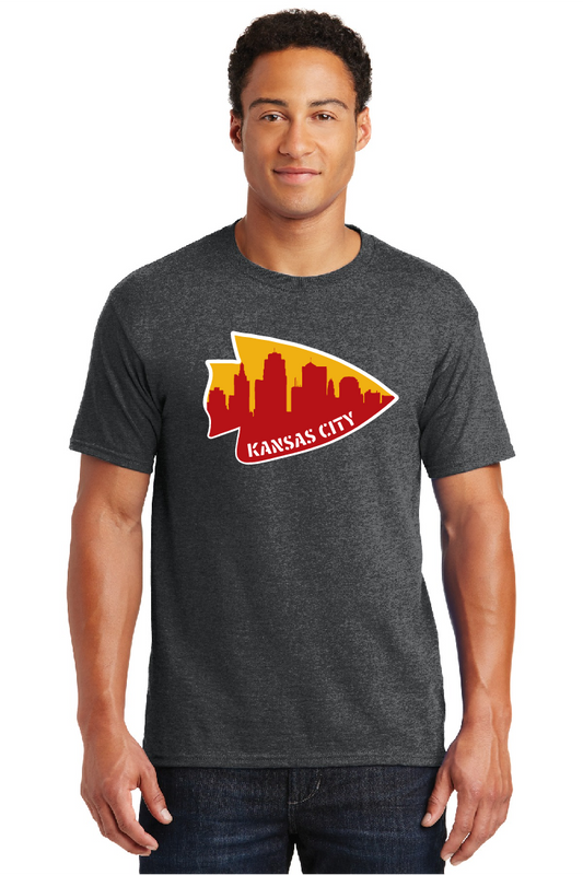 Kansas City Arrowhead Cityscape Short Sleeve t-shirt