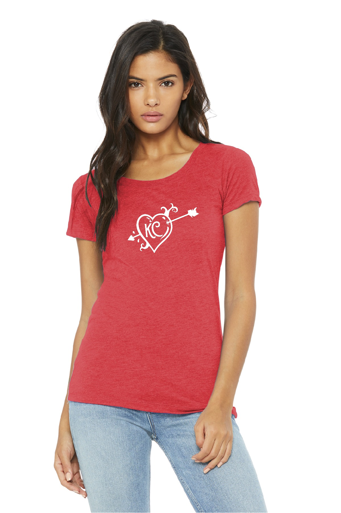 Kansas City Heart with Arrow short sleeve t-shirt