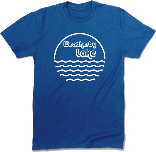 Weatherby Lake, Retro Water & Sun, short sleeve t-shirt